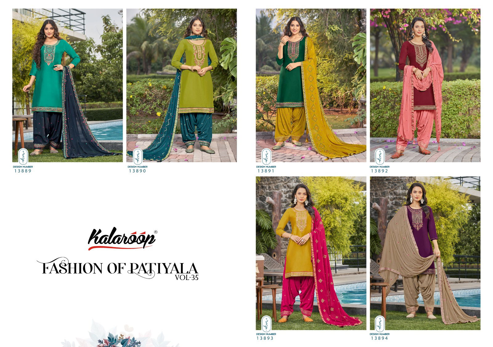 Kalaroop Of Patiyala Vol 35 Heavy Jam Silk Kurti Bottom With Dupatta Catalog
